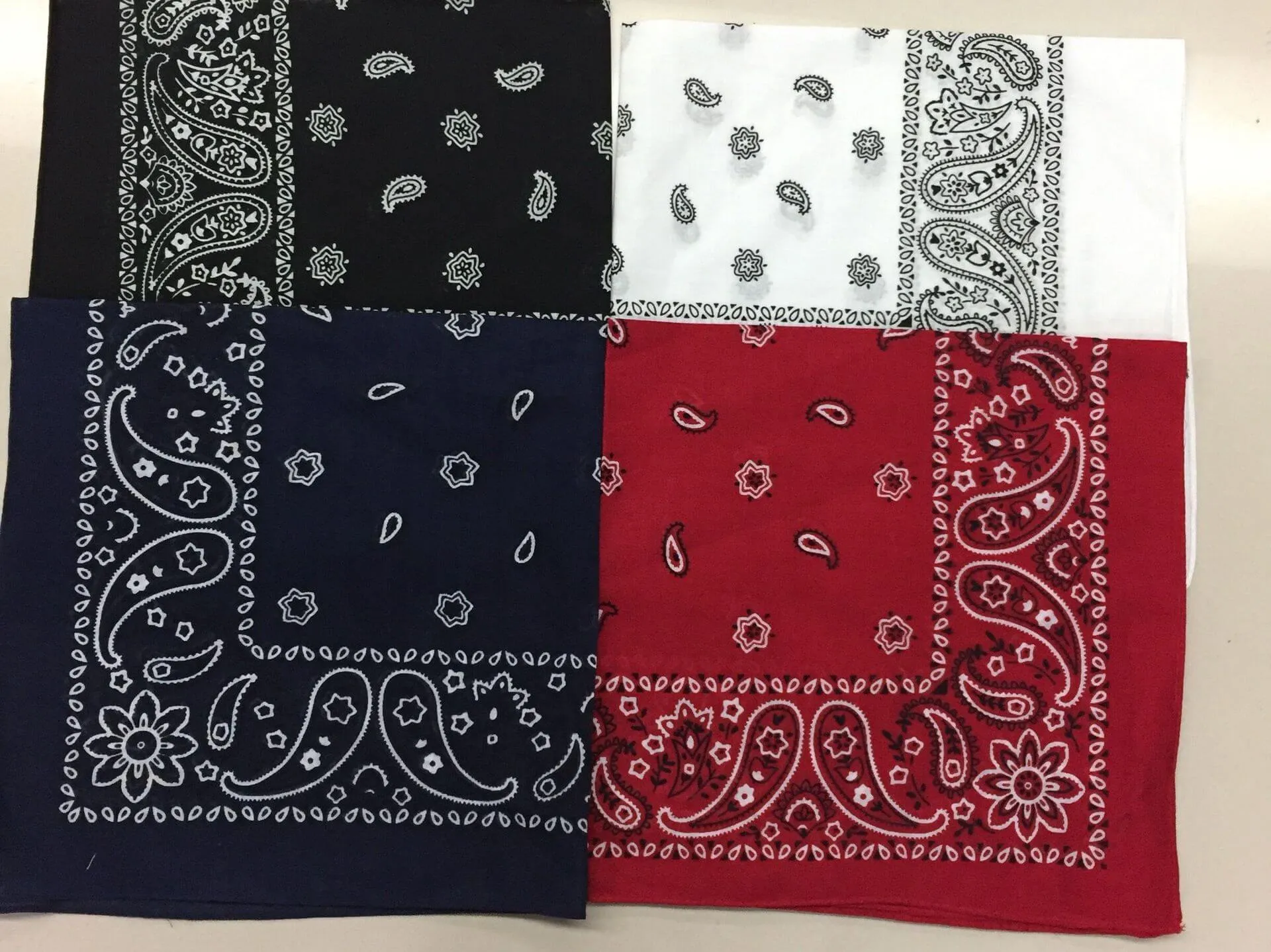 12 Pcs Novelty Cowboy Bandana Hip-Hop Headband Scarf Head Wrap Wristband