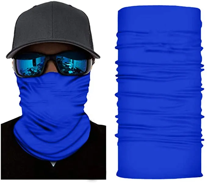 6 Pack Neck Gaiter Tubular Bandana Balaclava Mask