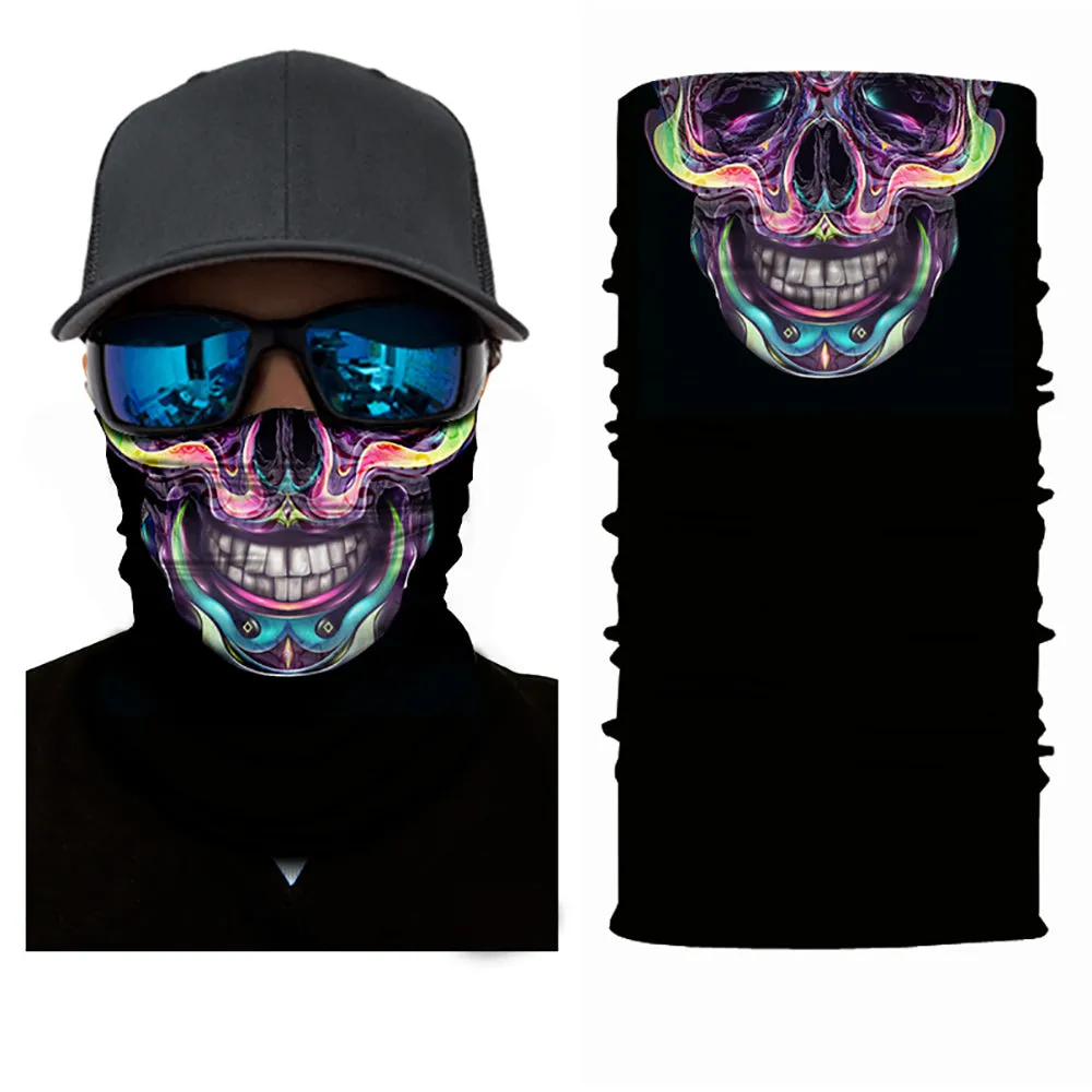 6 Pack Neck Gaiter Tubular Bandana Balaclava Mask