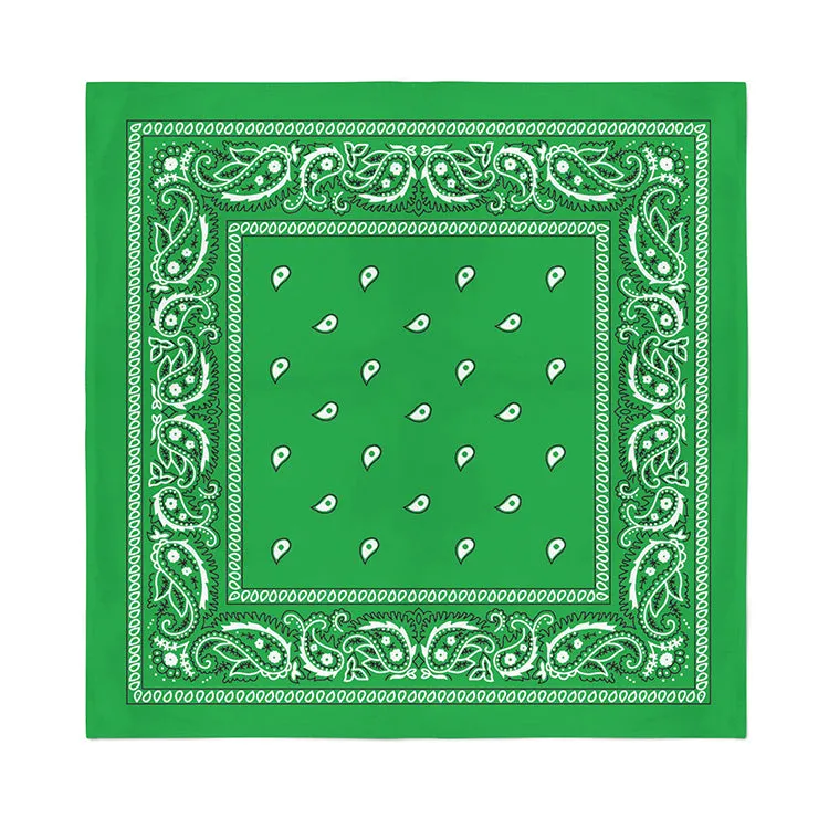 6 Pack XL Cotton Paisley Bandanas - Fast FREE Shipping