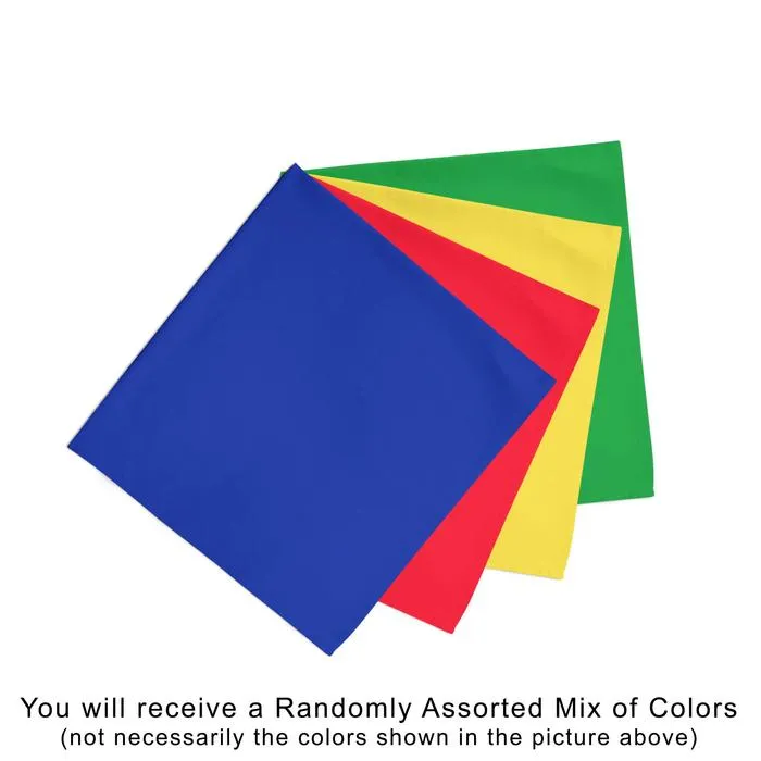60 Pack POLYESTER Bandanas