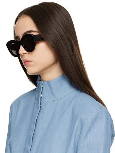 AIEYEZO Oversized Cat Eye Sunglasses for Women Cute Oval Thick Frame Cateye Sun Glasses Chic Retro Style Shades (Tortoise   Candy White)