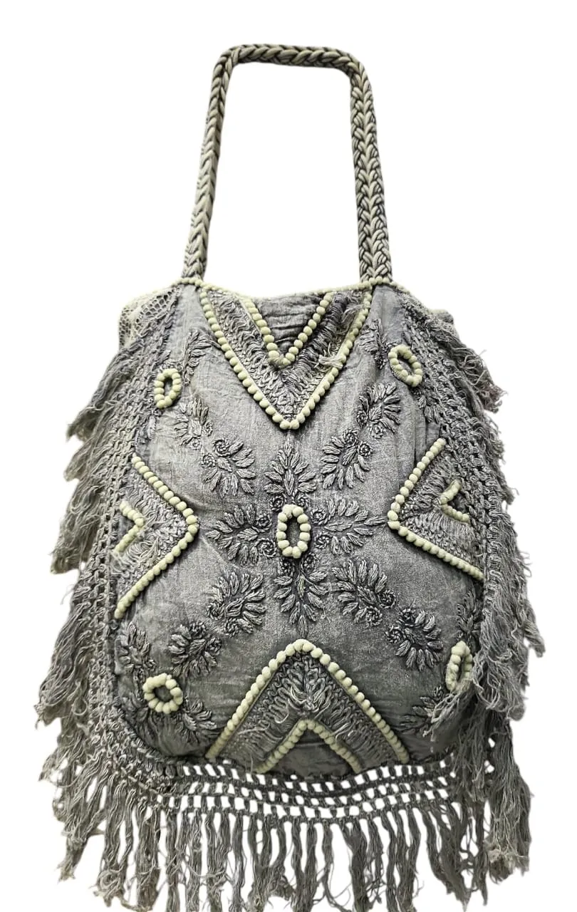 Artisanal hand crafted shoulder bag