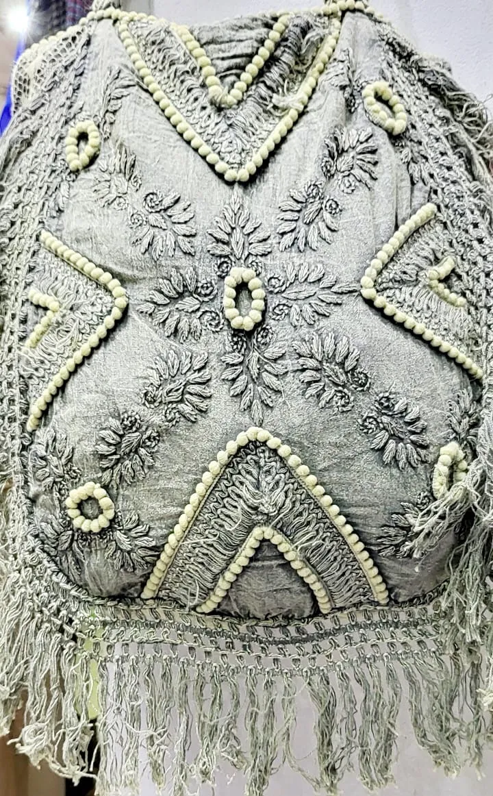 Artisanal hand crafted shoulder bag