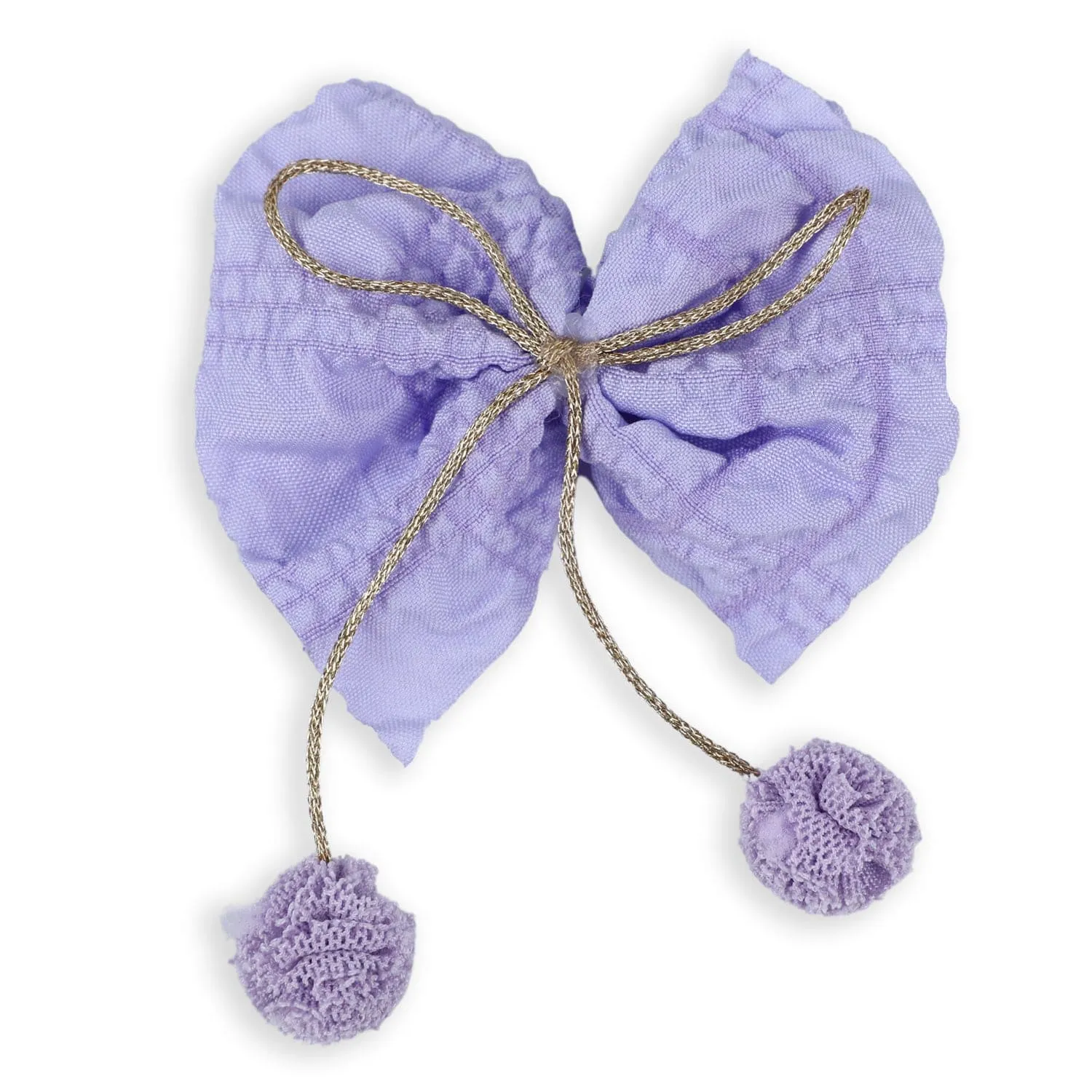 Asteria Bows Hair Clips Set 8 Pcs - Purple