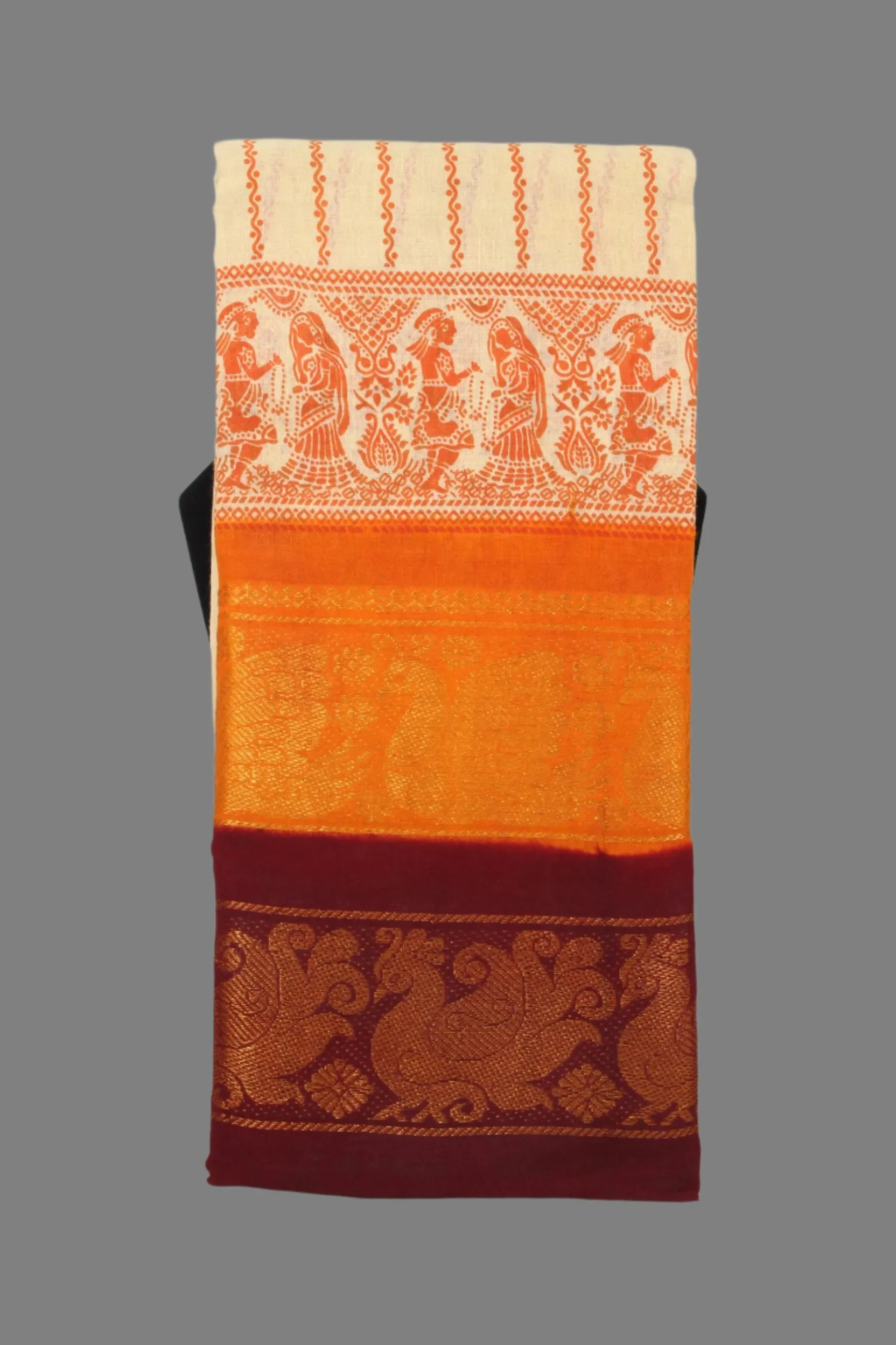 Authentic Madurai Sungudi Cotton Saree - Cultural Elegance & Lightweight