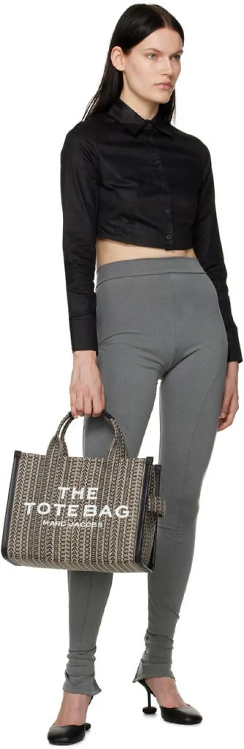 Beige 'The Monogram' Medium Tote