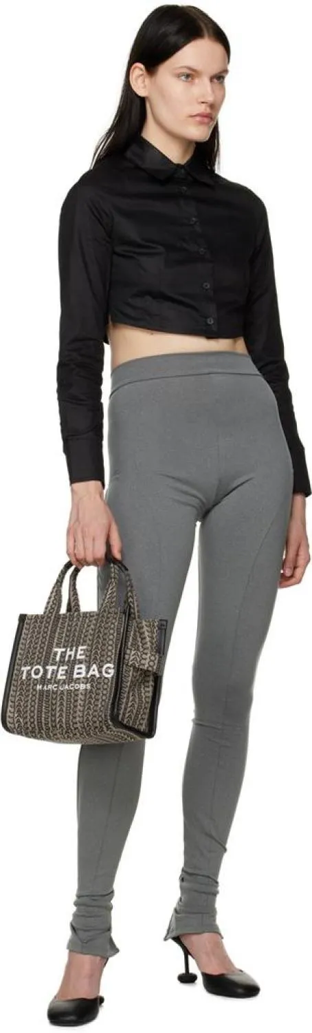 Beige 'The Monogram Small' Tote