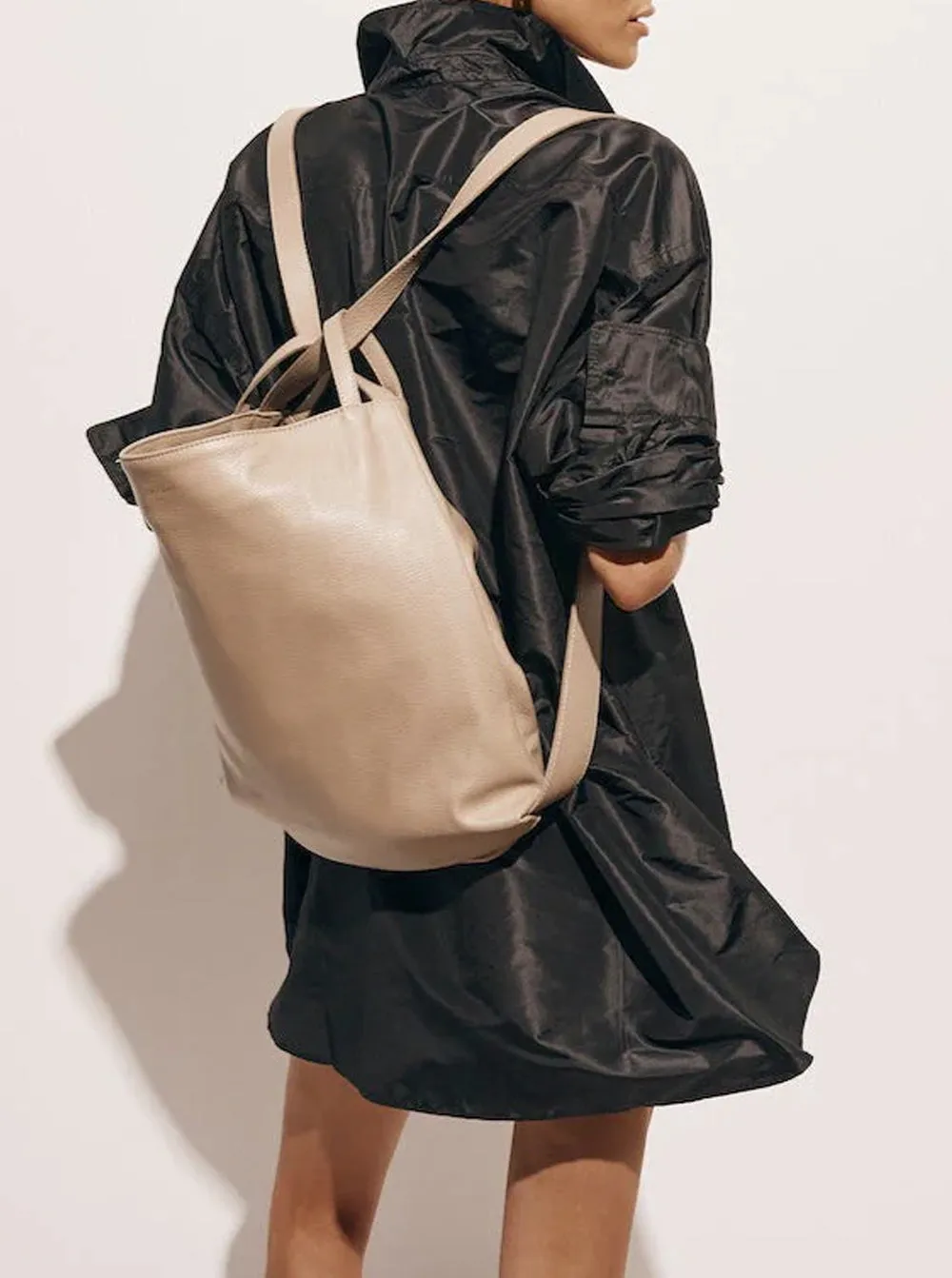 Bella 2-in-1 Convertible Backpack Tote - Beige