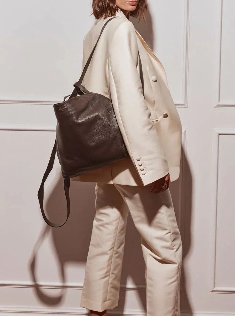 Bella 2-in-1 Convertible Backpack Tote - Dark Chocolate