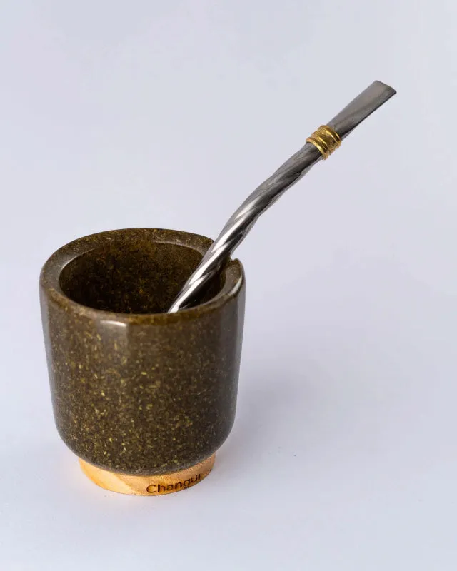 Changüi Bombilla Ancho de Basto Stainless Steel Straw.