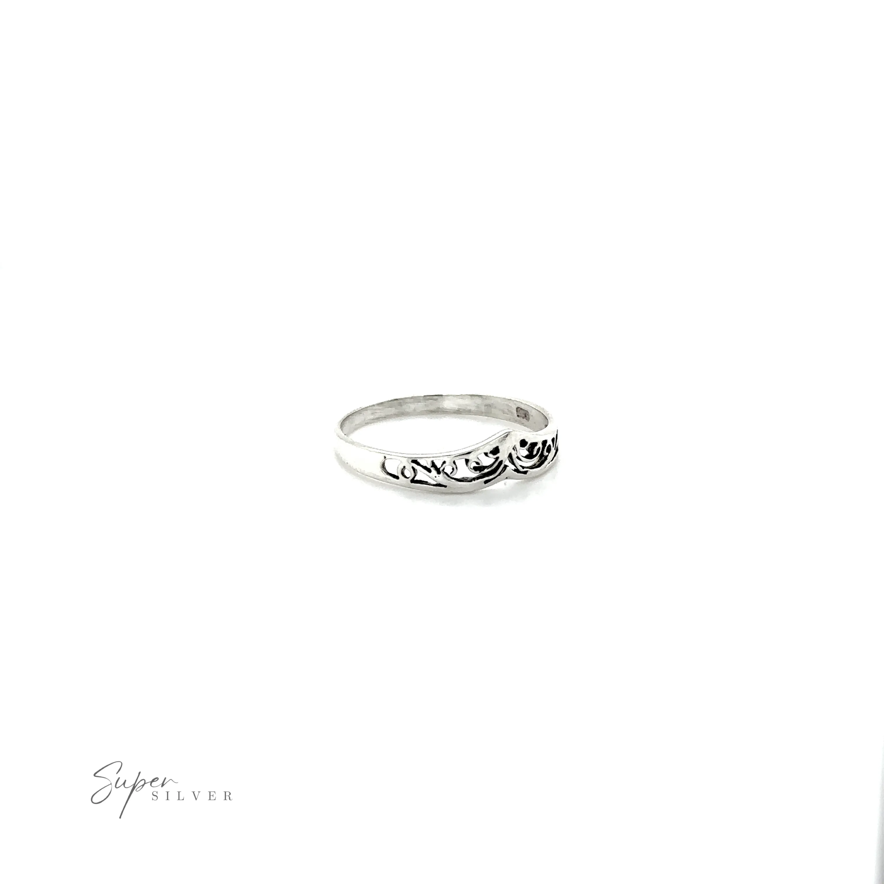 Chevron Rings With Filigree Design