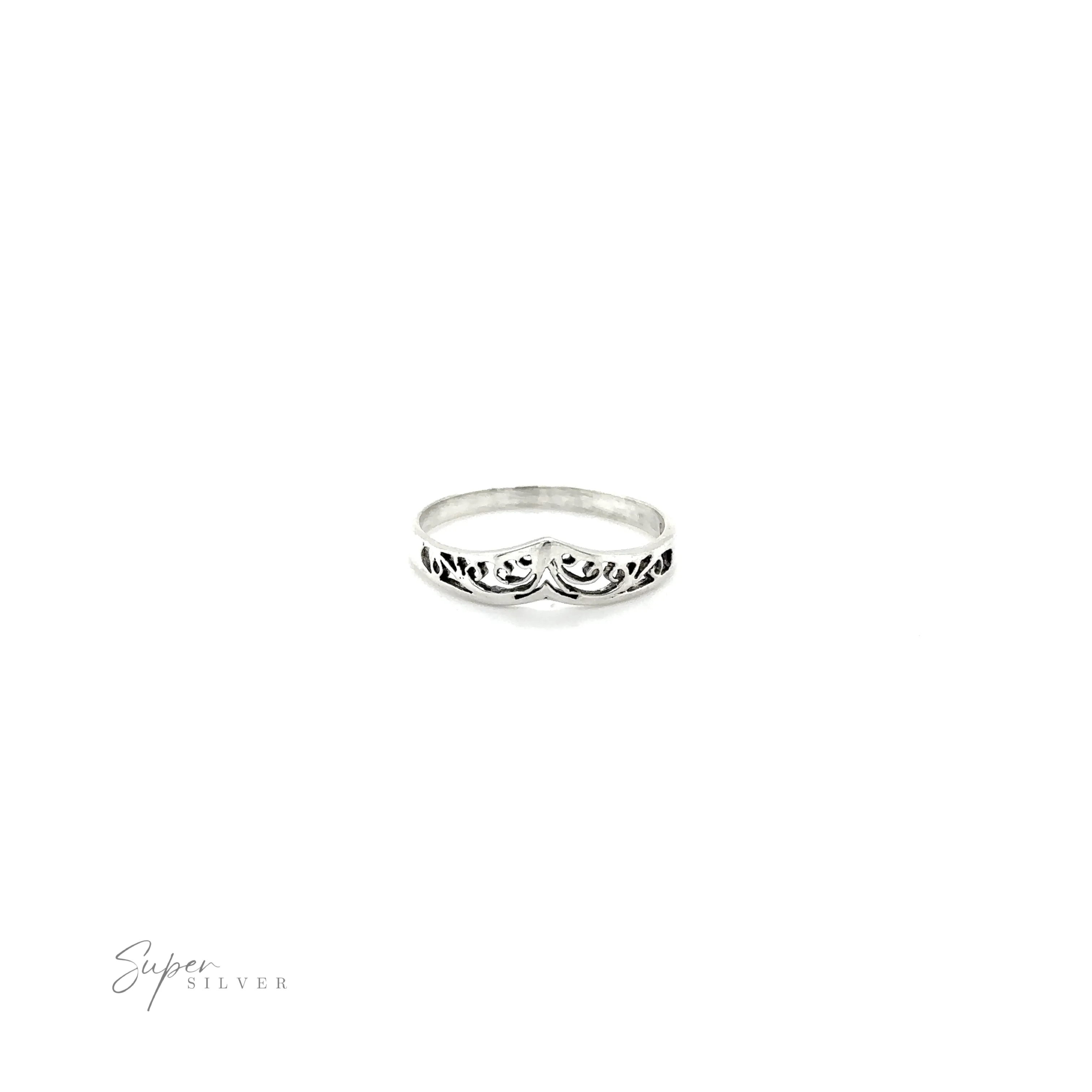 Chevron Rings With Filigree Design