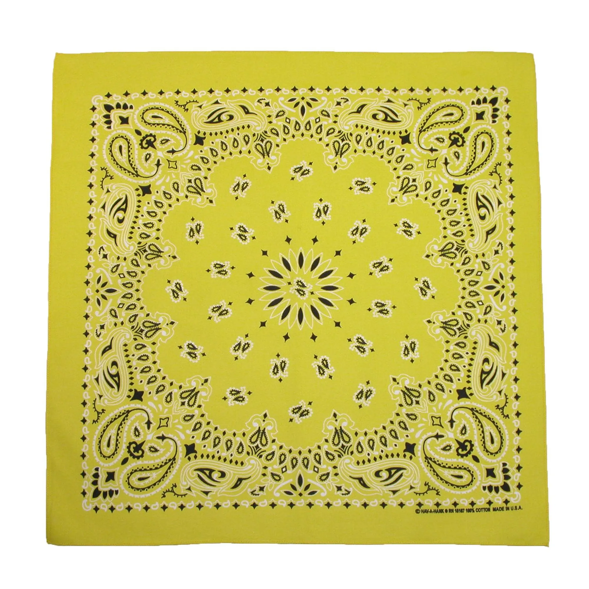 CTM® Cotton Neon Paisley Bandanas