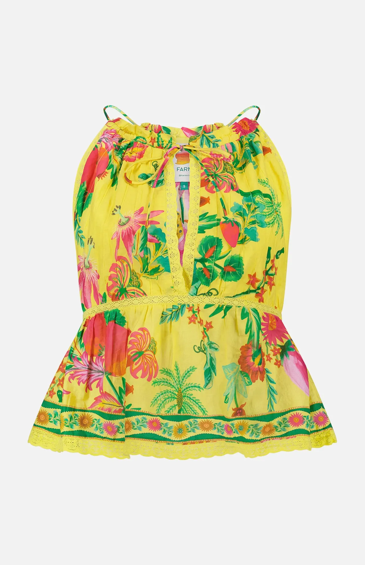 Delicate Fruit Garden Sleeveless Blouse