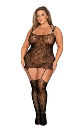Delicate Lace Garter Dress