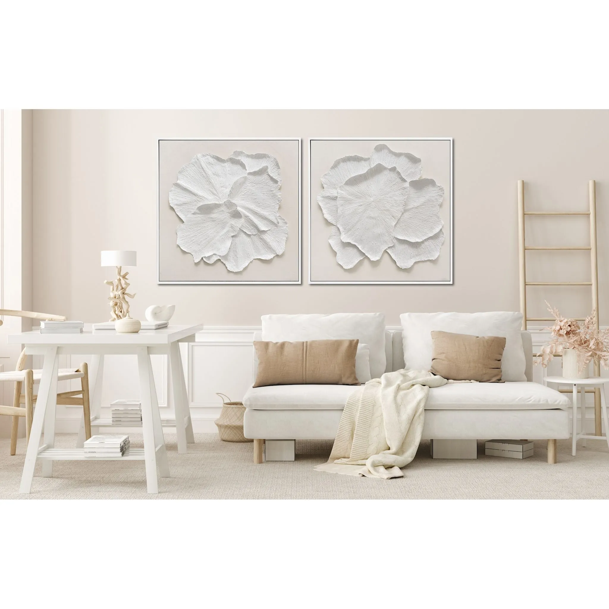 Delicate Petal Wall Art (Set of 2) 33.00" x 33.00"