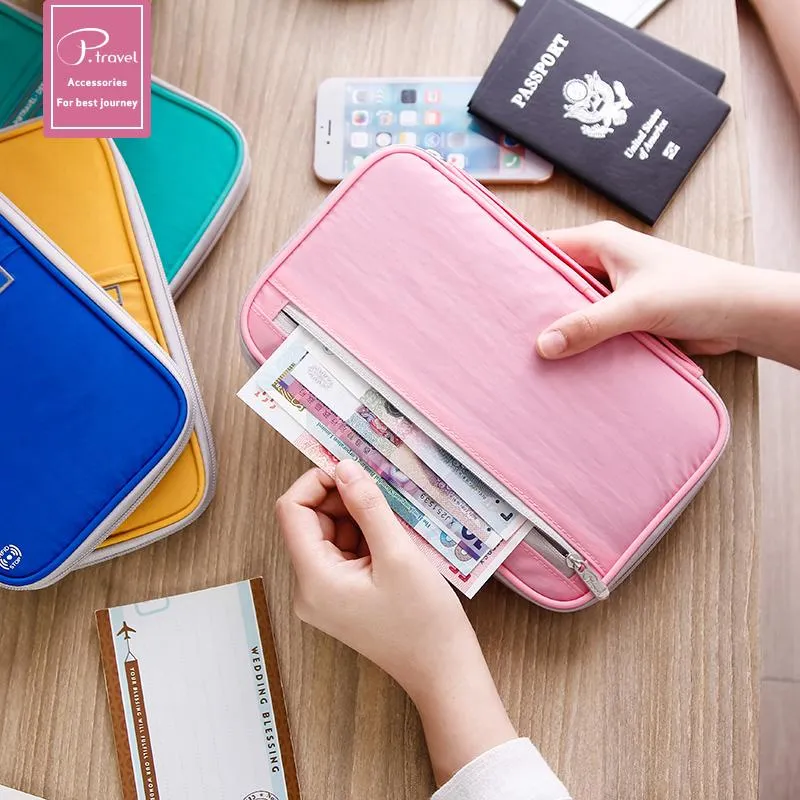 Family size Passport wallet-pink- P-Travel