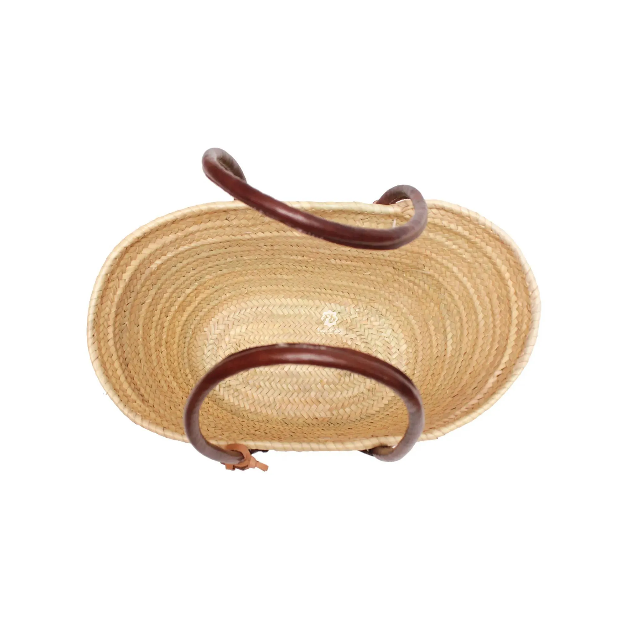 French Baskets Straw Bag with Long Shoulder Strap - Medium