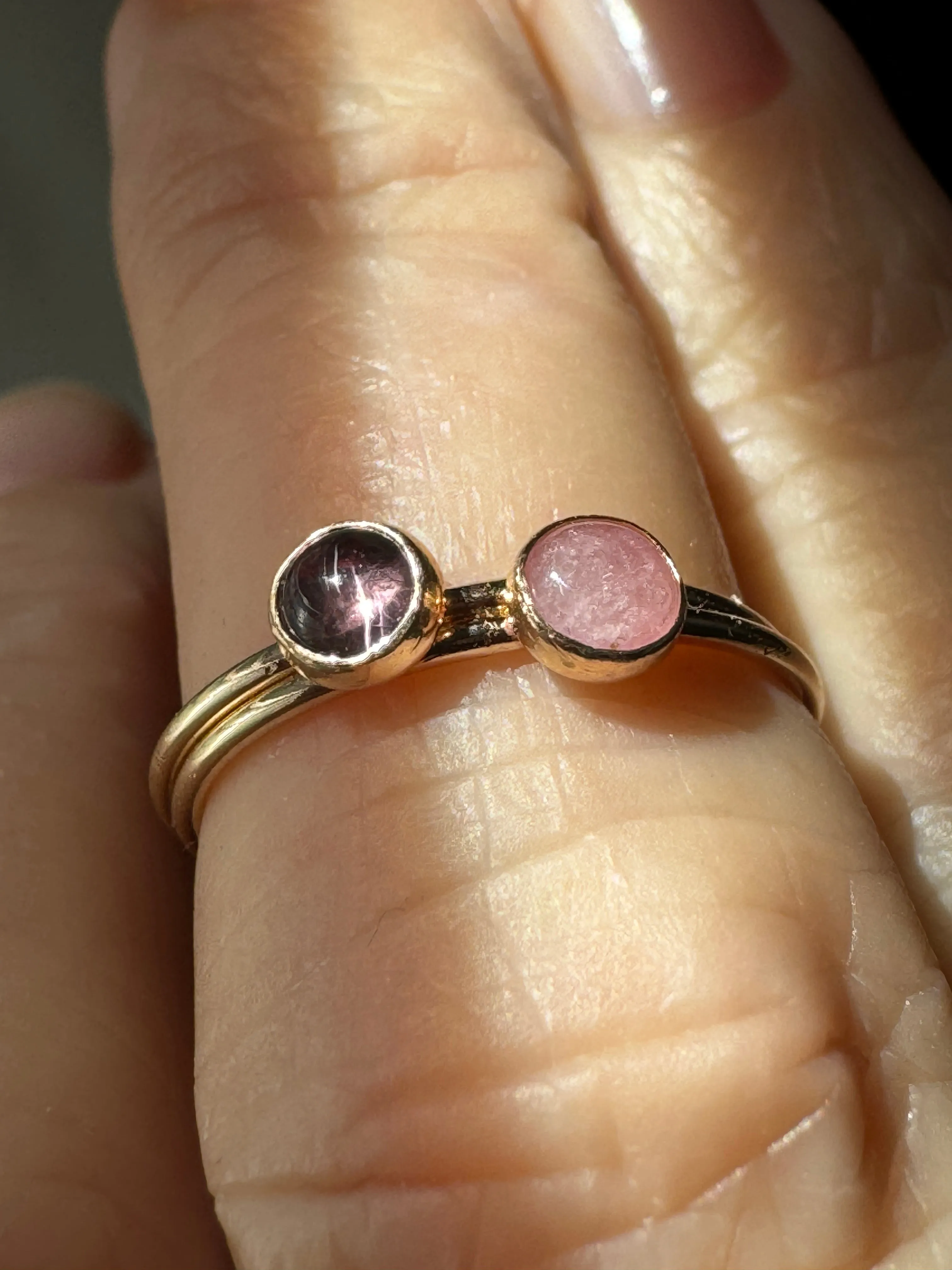 Gem Stacking Rings