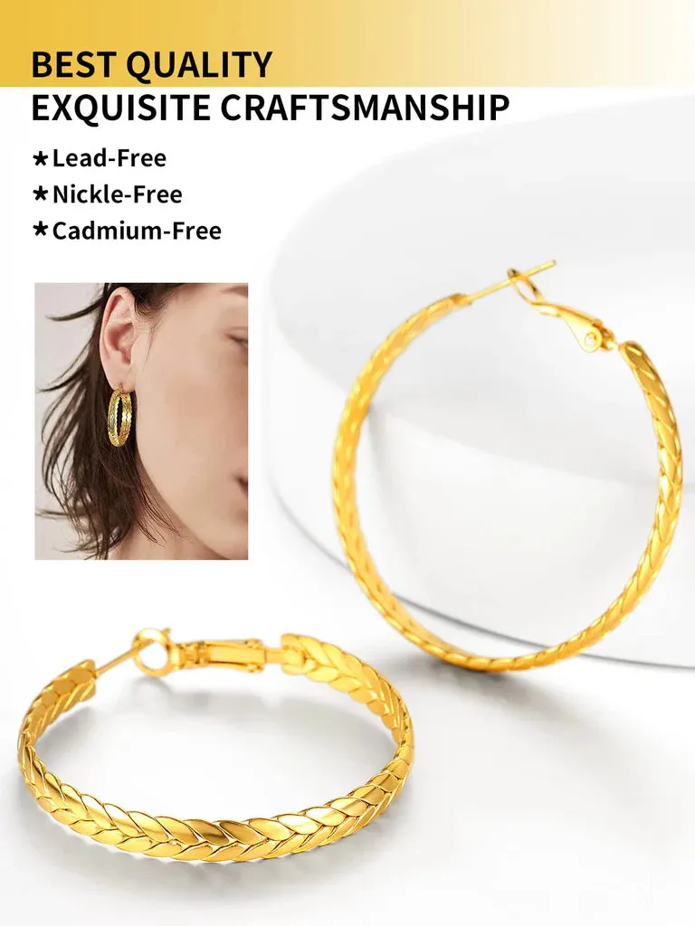 Gold Hoop Earrings