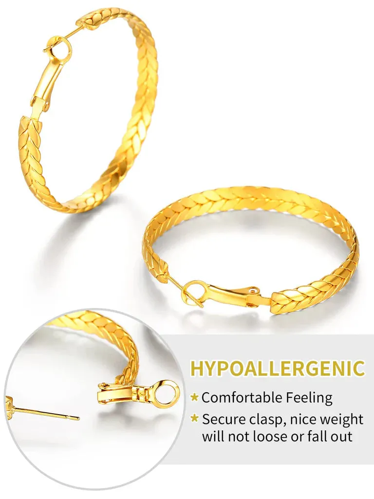 Gold Hoop Earrings