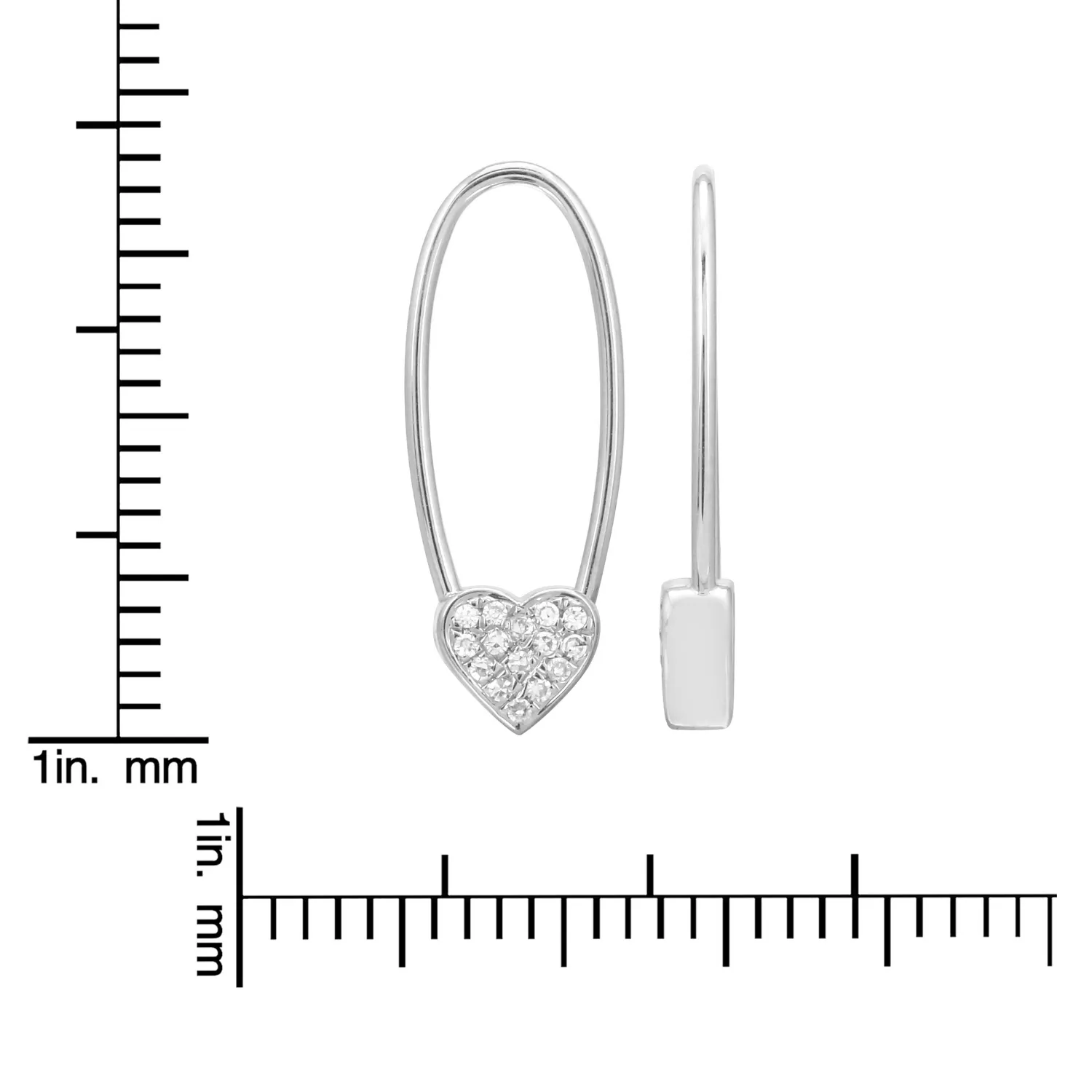 Heart Endless Threader Earrings