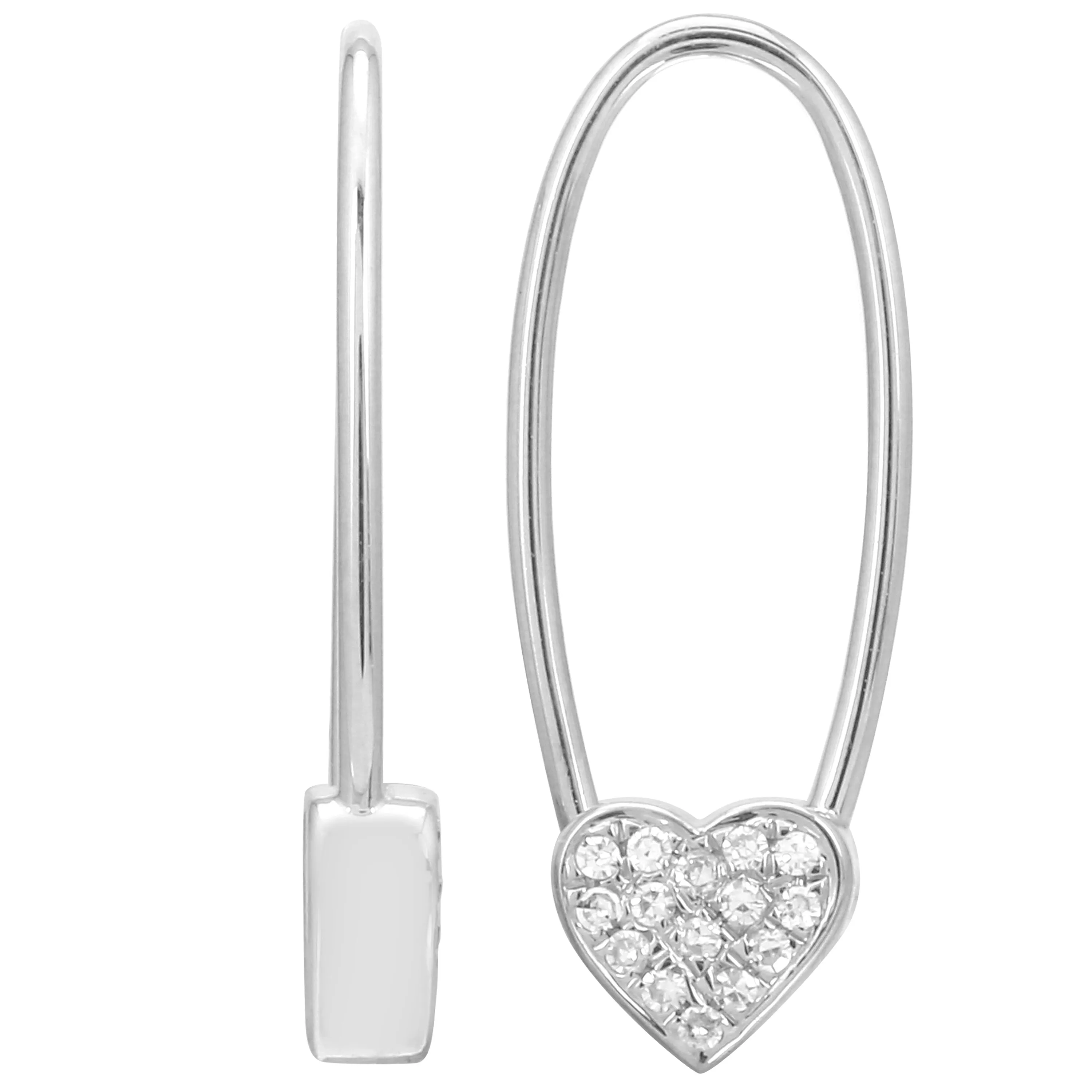 Heart Endless Threader Earrings