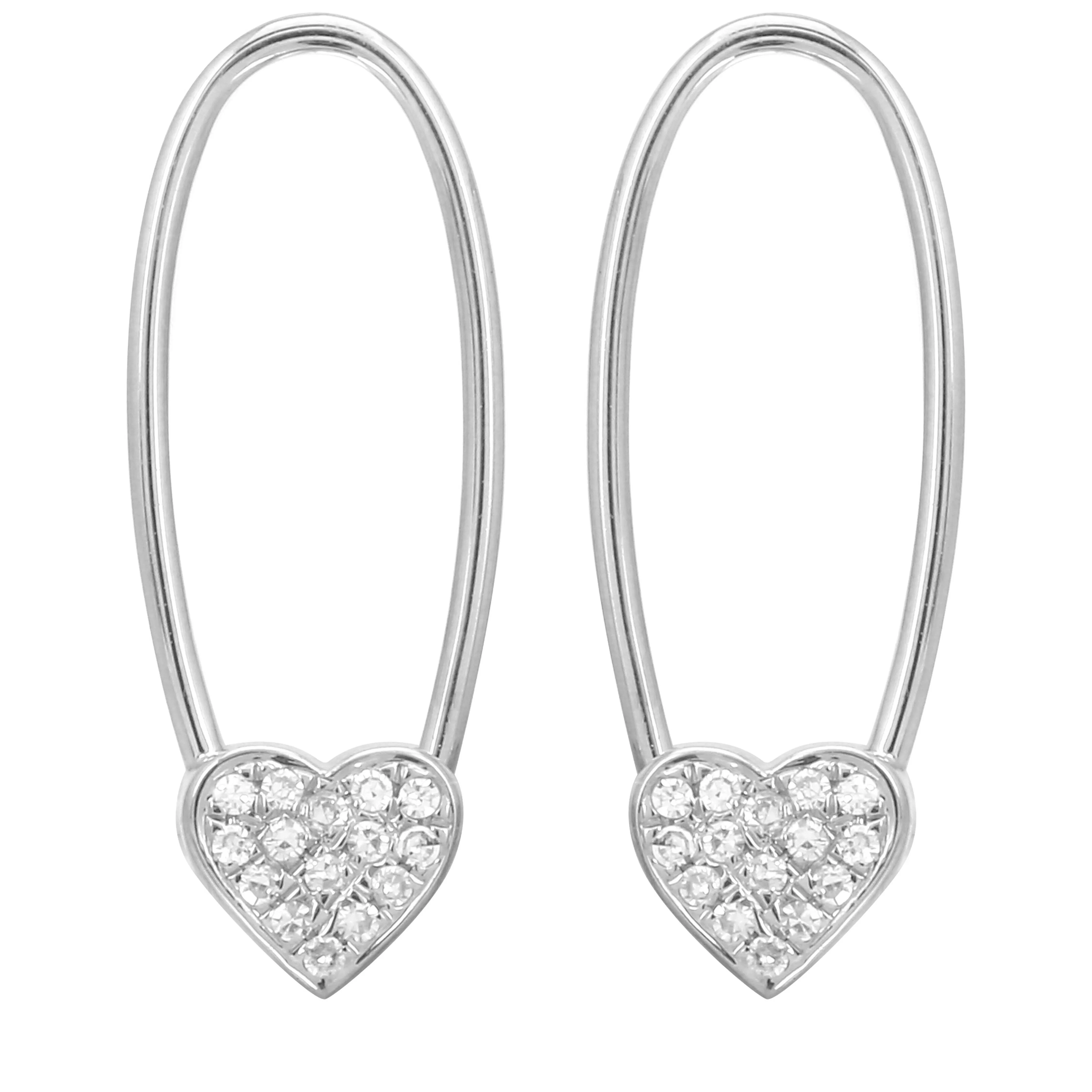 Heart Endless Threader Earrings