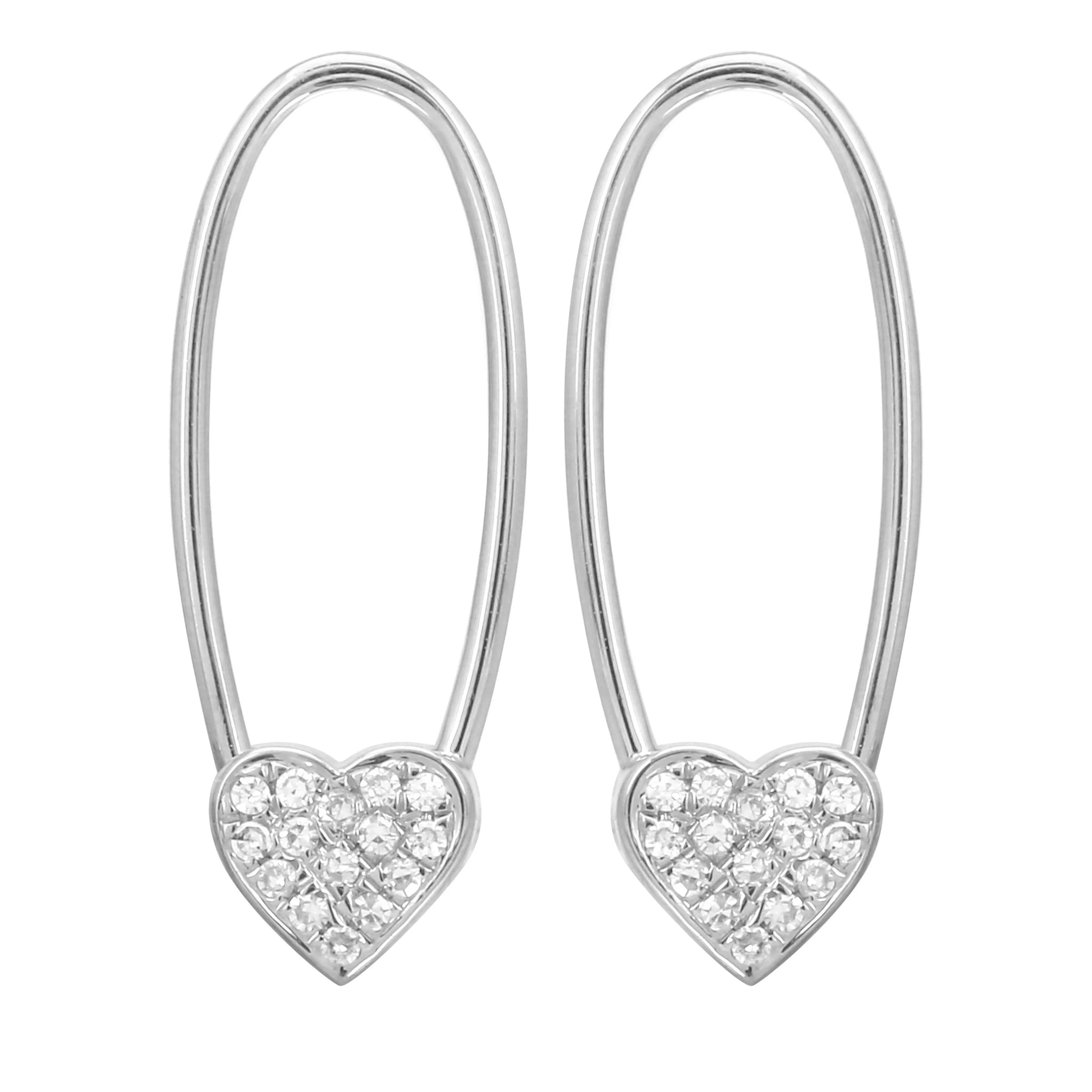 Heart Endless Threader Earrings