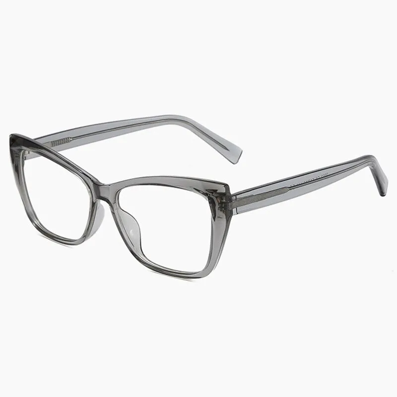 Hotony Women's Full Rim Square Cat Eye Acetate Eyeglasses 2002