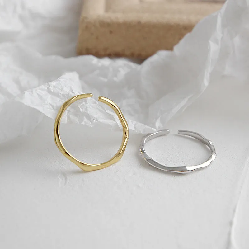 Irregular Thin Ring Adjustable