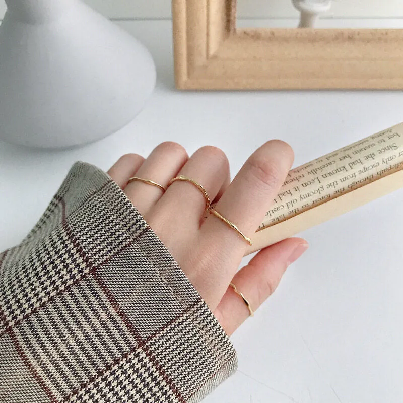 Irregular Thin Ring Adjustable