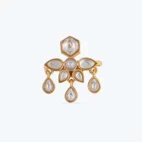 Irya Small Jadau Silver Ring