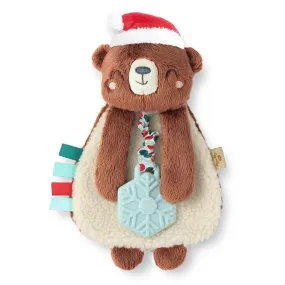 Itzy Lovey Holiday Bear Plush   Teether Toy