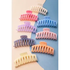 Jumbo Semi Glossy Hair Claw Clips