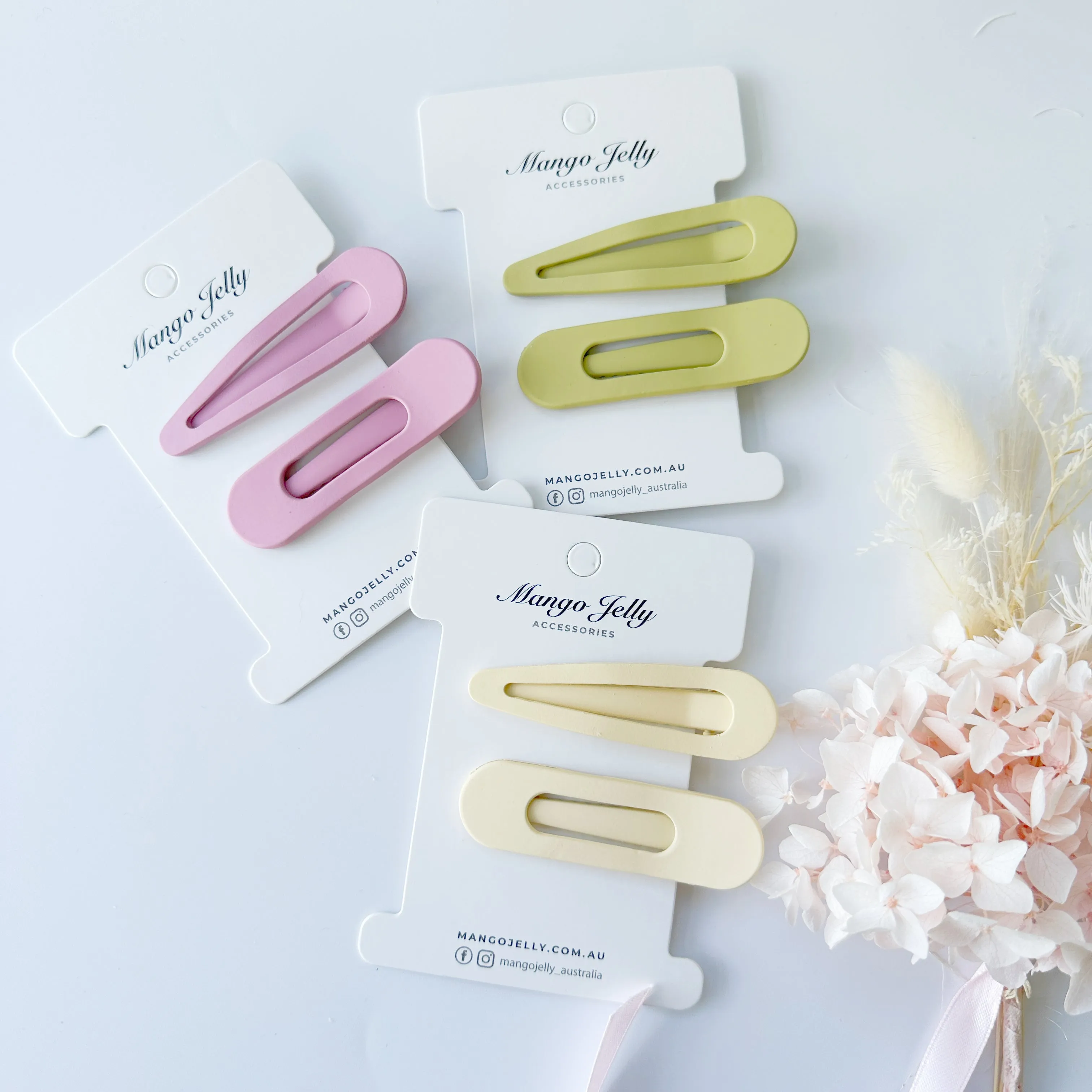 Large pastel coated alligator clips - Dark grey