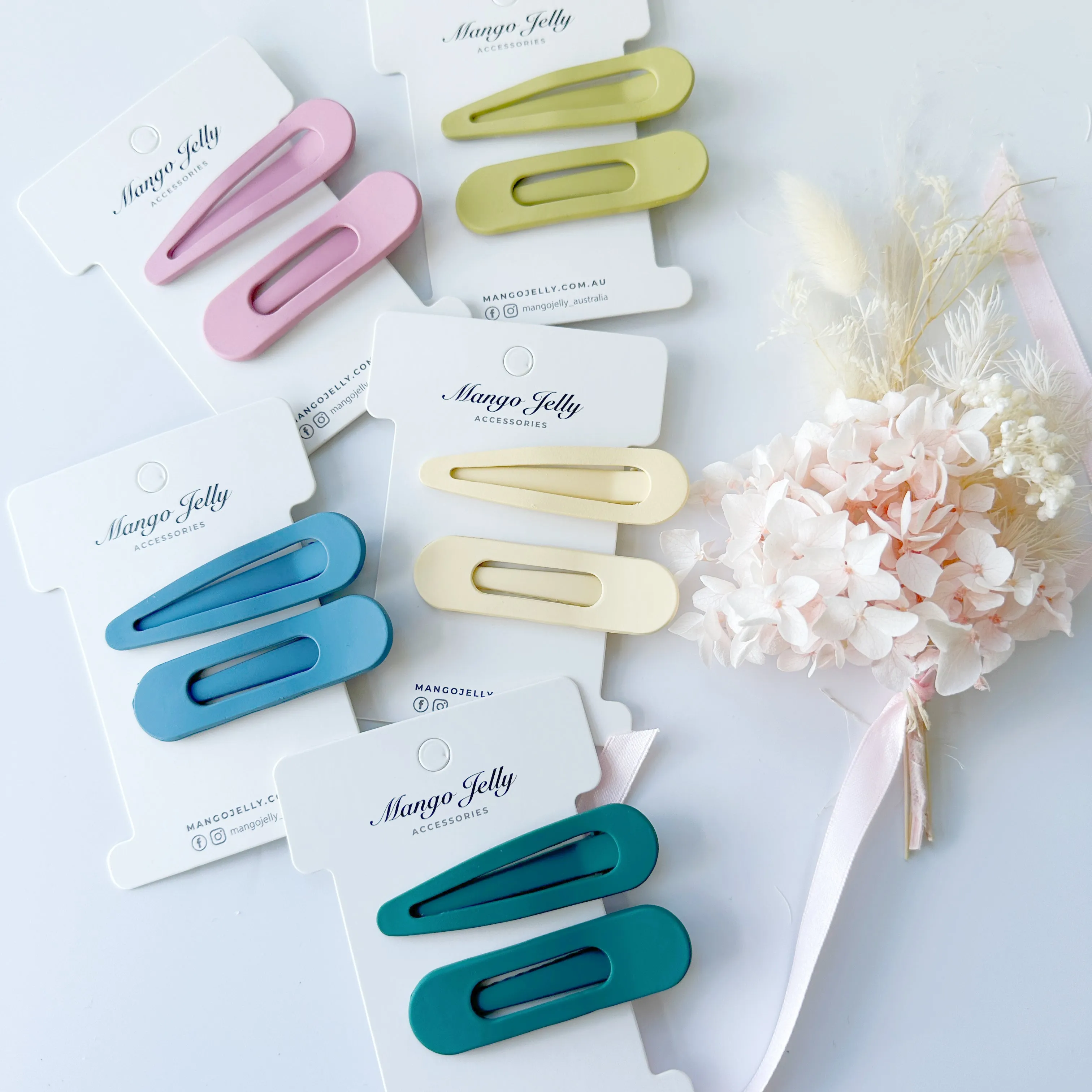Large pastel coated alligator clips - Dark grey