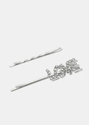 Love Hair Clip Set