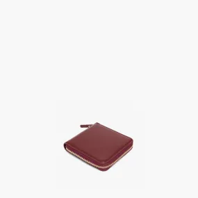 Mallorca Small Wallet - Cactus Leather - Burgundy / Gold / Camel