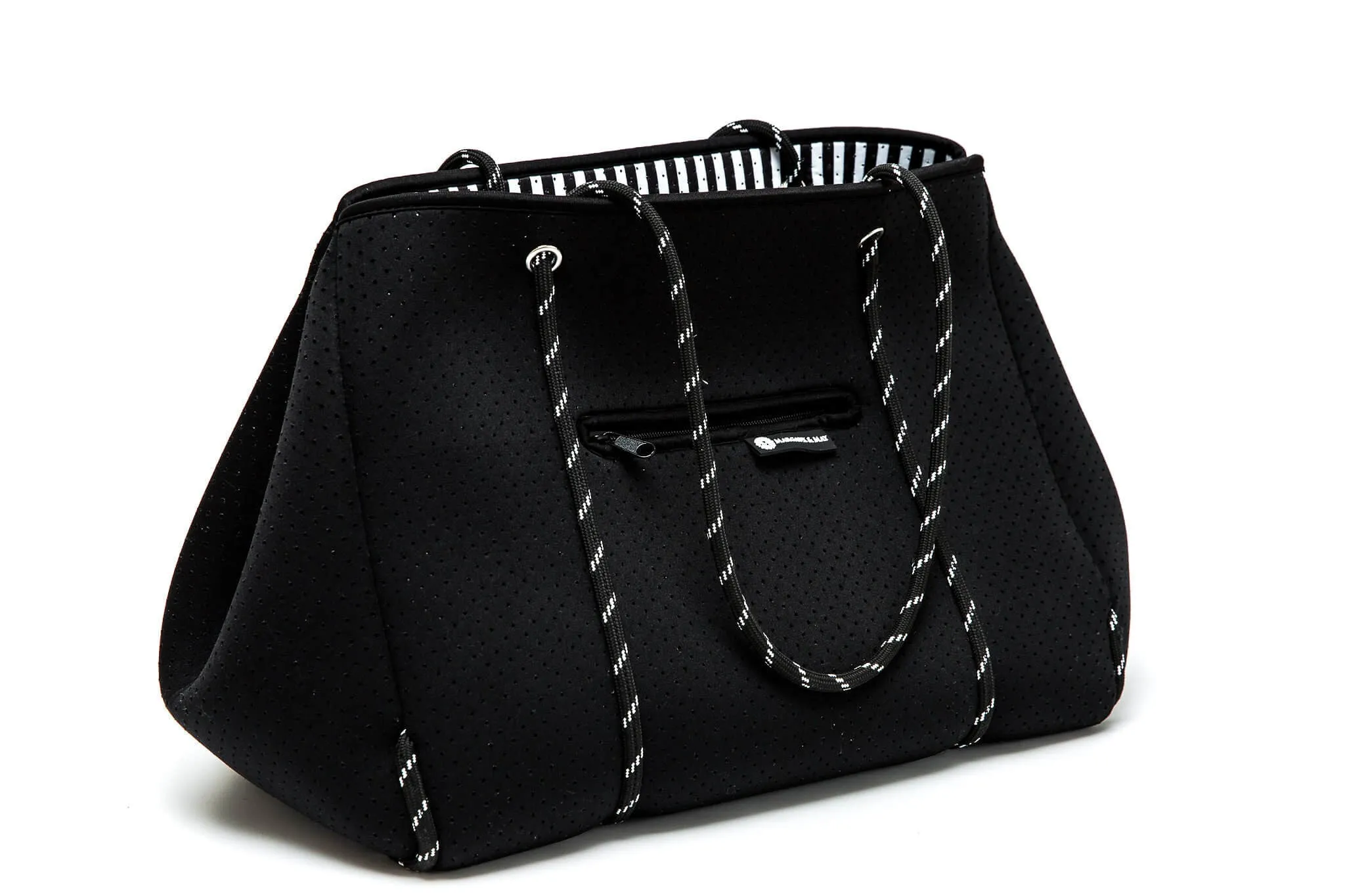 Minimalist Neoprene Tote Bag - Black