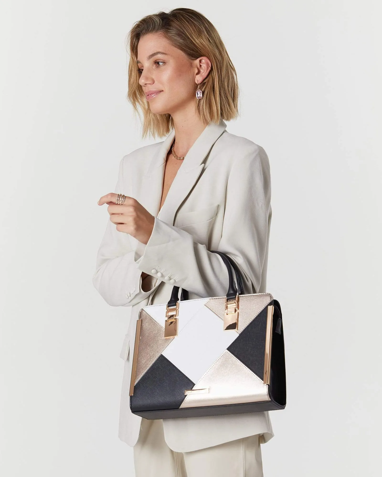 Multi Colour June Panel Tote Bag