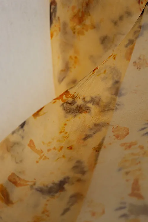 Mulya "Ishika" Eco Printed Organza Yardage