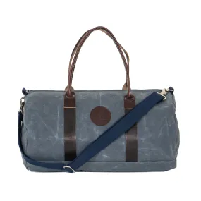 Murray's x YRI Medium Blue Steel Waxed Canvas Duffel Bag