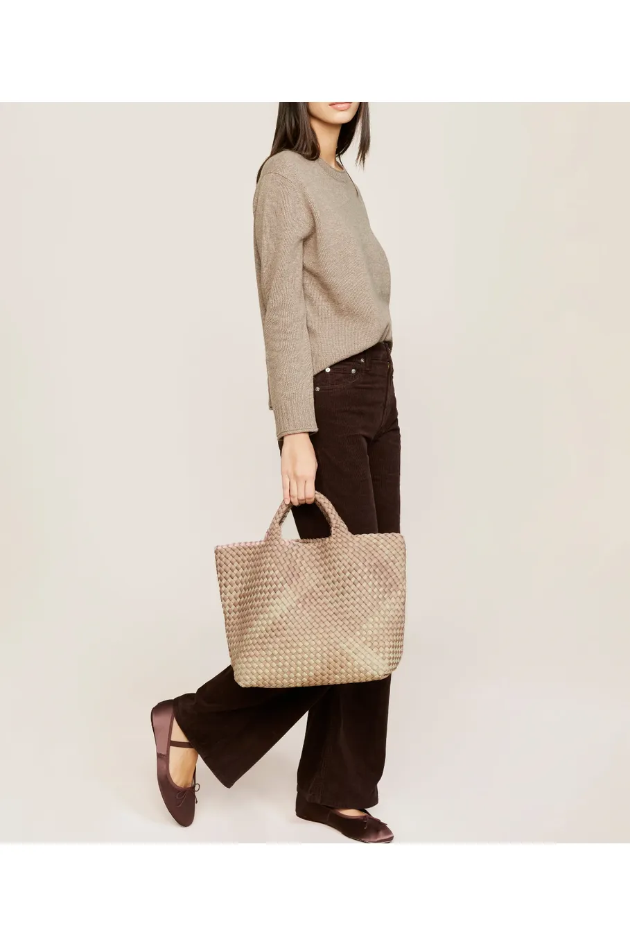 NAGHEDI St. Barth's Medium Graphic Ombre Tote Bag SN0107J | Bronzed