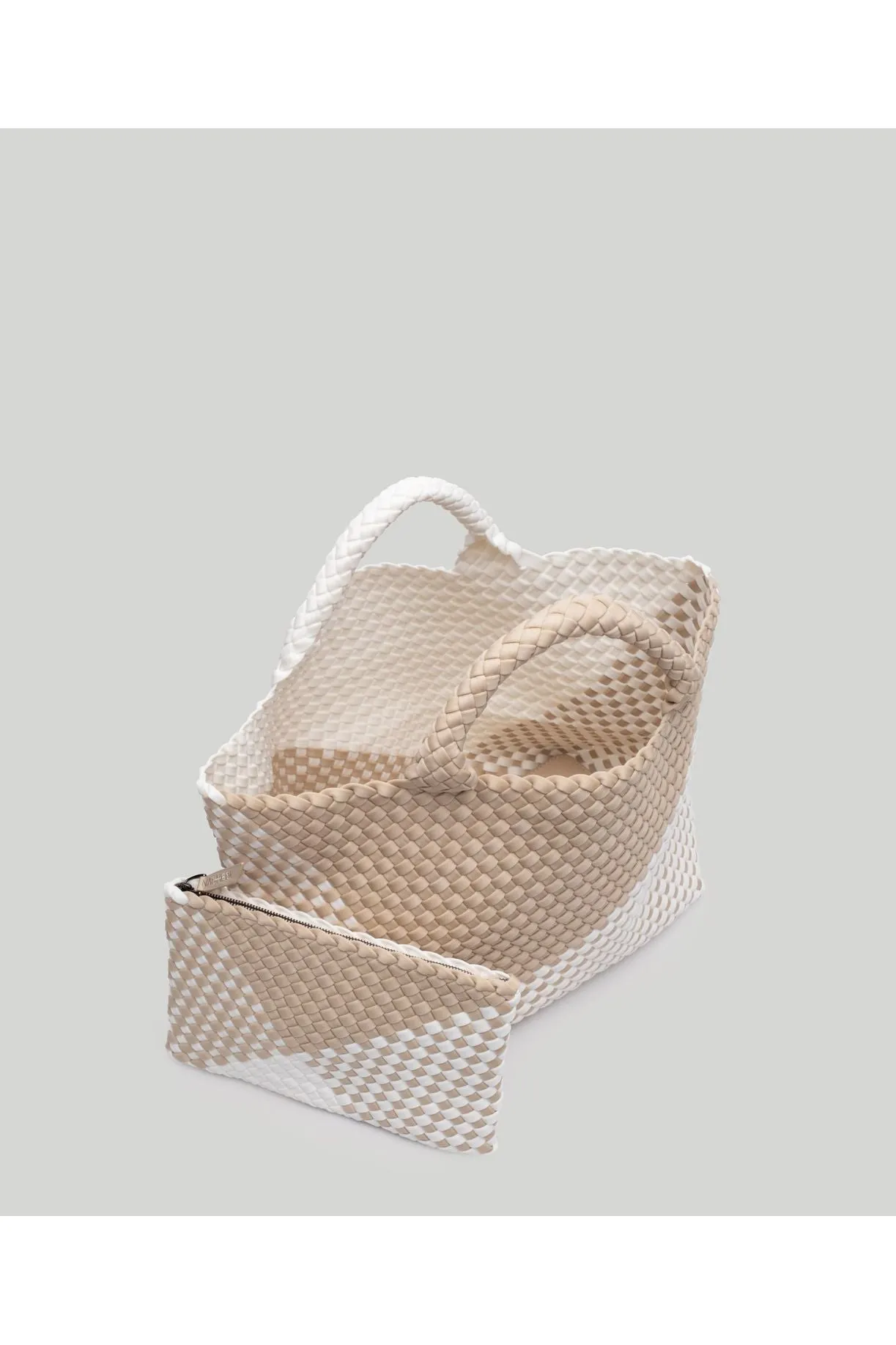 NAGHEDI St. Barth's Medium Graphic Weave Tote Bag SN0107L | Athena