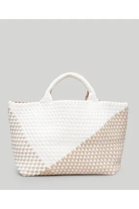 NAGHEDI St. Barth's Medium Graphic Weave Tote Bag SN0107L | Athena