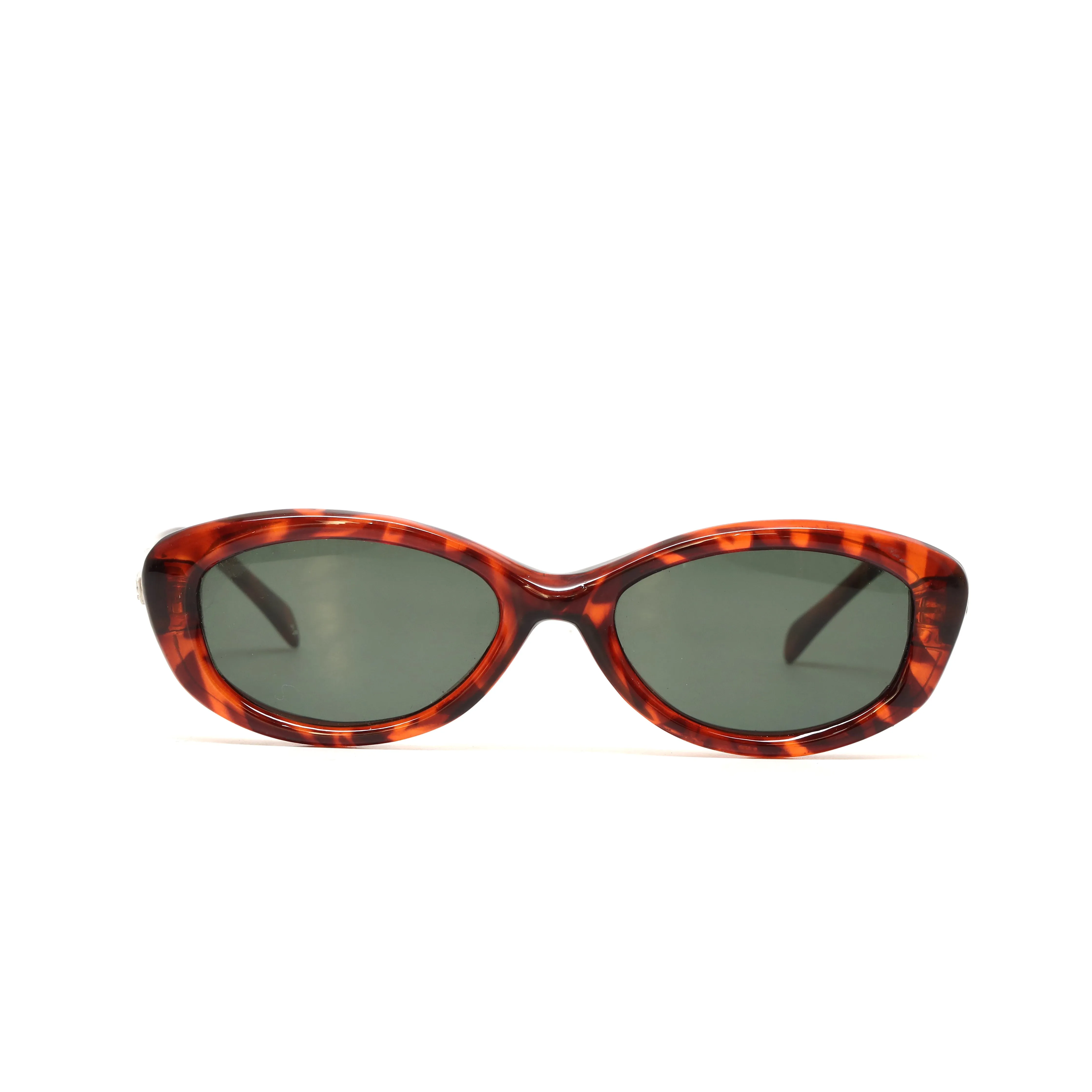 Narrow Frame Vintage Roxbury Mod Rectangle Sunglasses - Tortoise