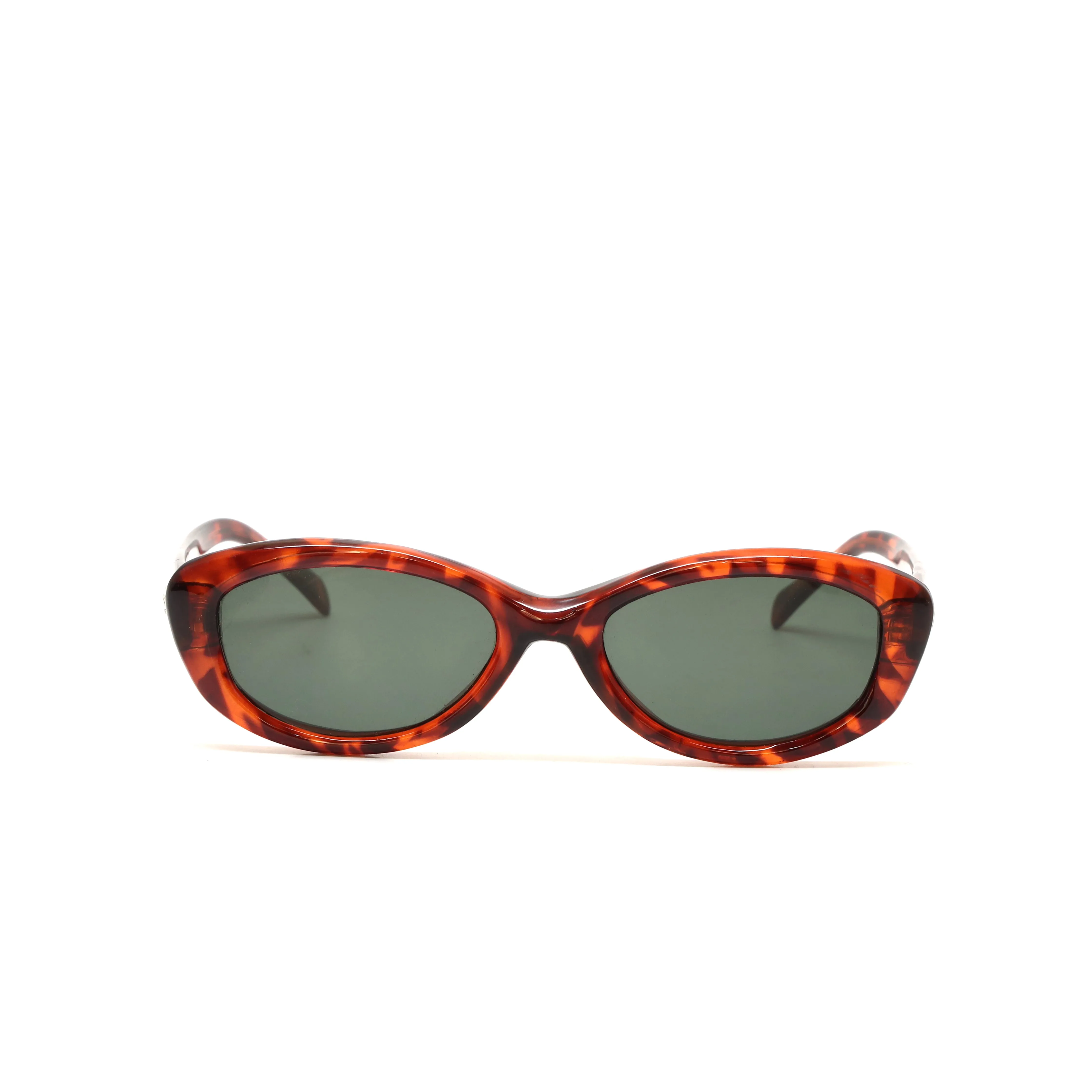 Narrow Frame Vintage Roxbury Mod Rectangle Sunglasses - Tortoise