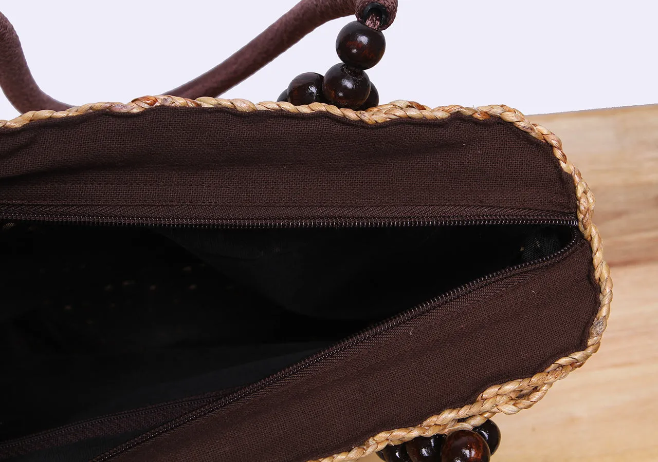 NATTIWA Straw Tote Bag
